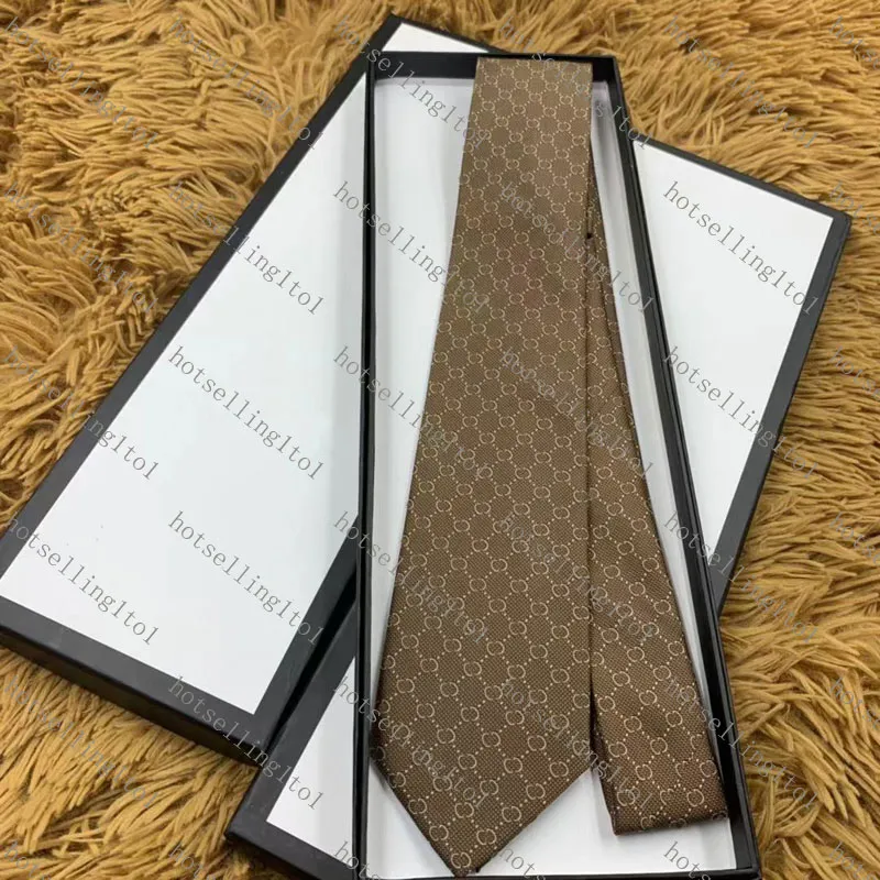 Mäns brev slips silke slips guld blå jacquard party bröllop vävt mode design med låda g001