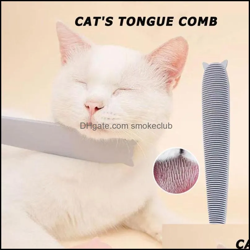 Cat Toys Durable ABS Pet Brush Daily Hair Care Tools Simulation Tongue Massage Comb Kitten Interactive Grooming Accessories