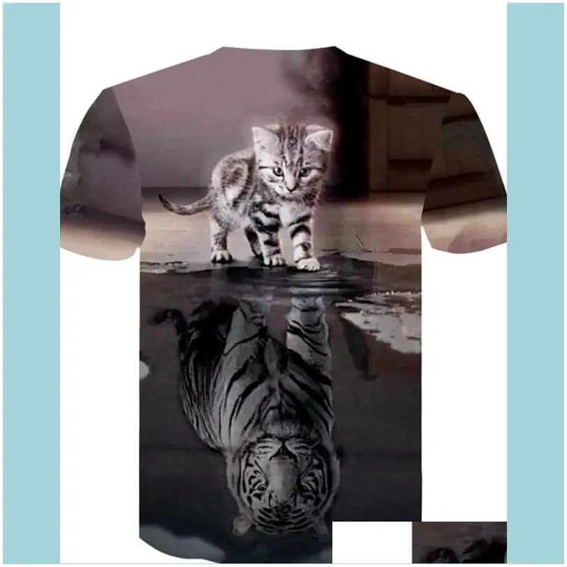 2021 Cat Men Graphic T-Shirts Summer 3D Print Casual Streetwear Cosplay Costume T Shirt Fashion Harajuku Top Tees Unisex Clothing