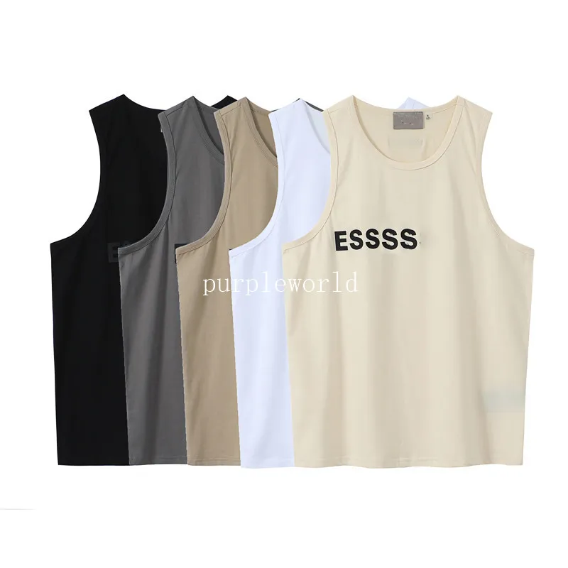 5 Colori Uomo Donna Gilet T-Shirt Semplice Lettera Stampa Camicie Unisex Estate Senza Maniche Traspirante Coppia Gilet Indumento