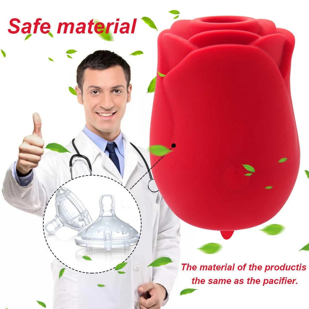 Rose Shape Vibrator For Women Oral Licking,... From Simihan10, $21.65