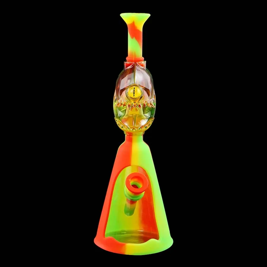 Silicone Smoking Pipe Water Bong Pipes Hookahs Monster Head-vormige DAB Rig Bongs Gebruik voor sigaret