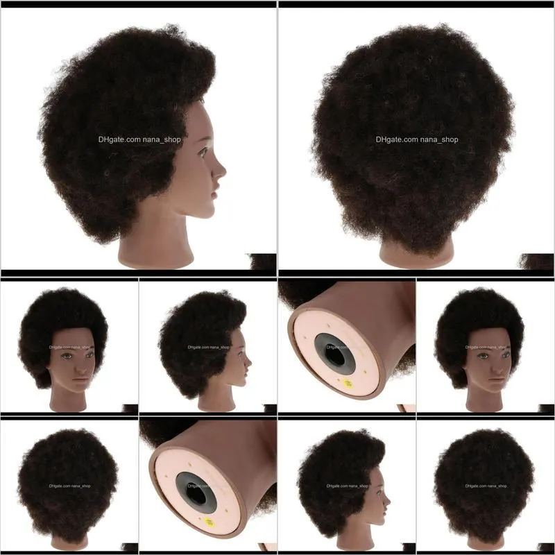 cosmetology afro mannequin head w/ yak hair for braiding cutting practice