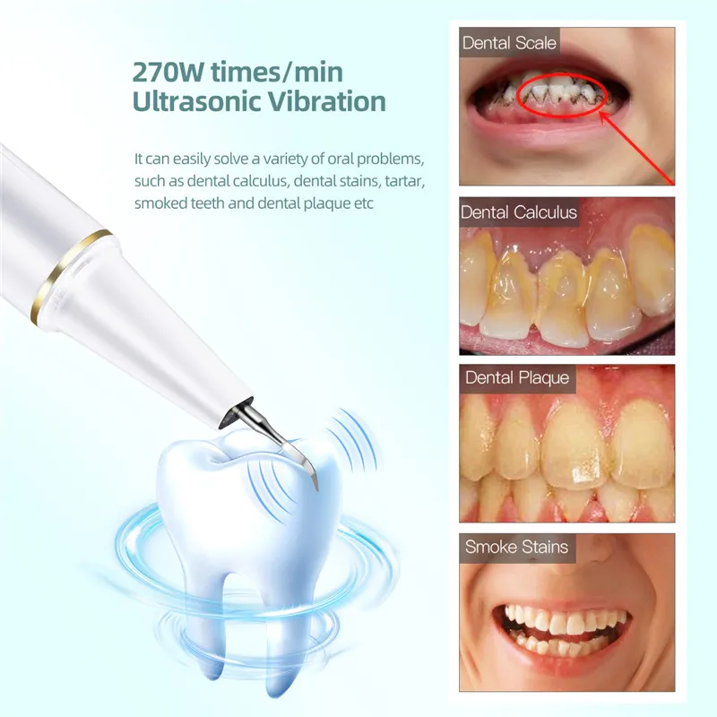 Nettoyeur dentaire ultrasonique Bluetooth Visible, détartreur électrique, blanchiment des dents, dissolvant de calcul, taches de dents, nettoyeur de tartre