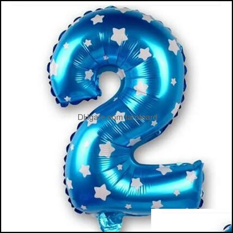 32inch Foil Birthday Balloons Gold Silver Blue Number 0-9 Helium Balloons Happy Birthday Wedding Party Decoration Kids Toy Globos