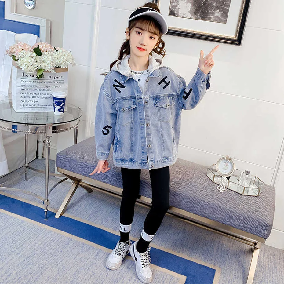 H and m kids denim jacket top