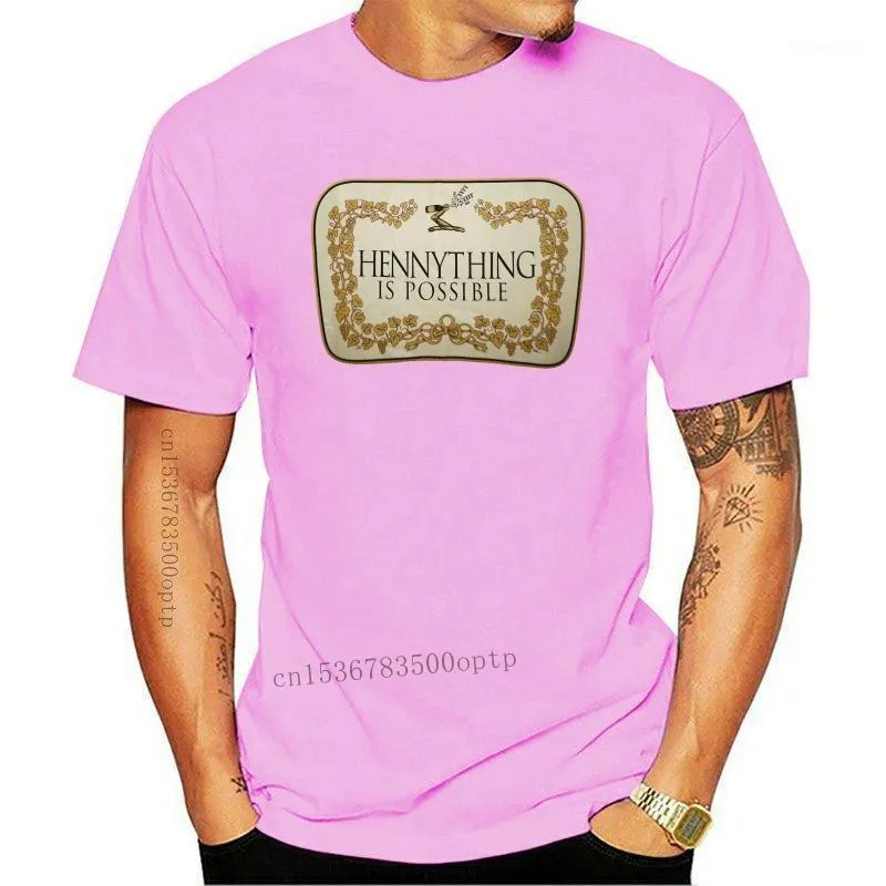 Men's T-Shirts HENNYTHING IS POSSIBLE T-shirt Henny Congnac Streetwear Tee Adult Men 2021(1)
