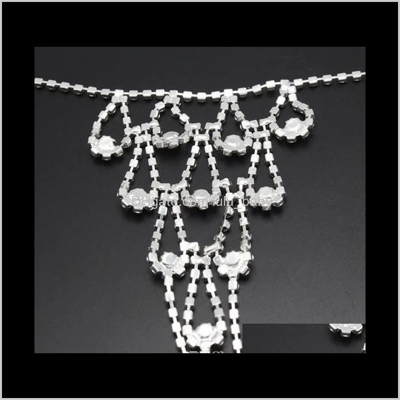 european and american hot sell bridal beach rhinestones anklet connect the toe jewelry