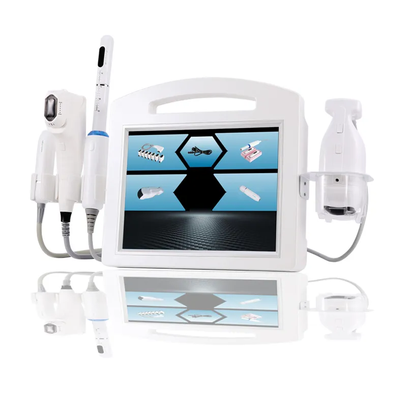 Apparecchiatura di bellezza multifunzionale 5 in 1 4D Hifu 20000 colpi 12 linee antirughe Face Lift Skin Tightening V-max lipo shape Body Slimming Machine