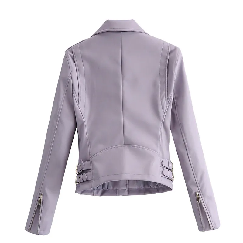 Street Solid Rivets Solid Color Mandarin Collar Outerwear