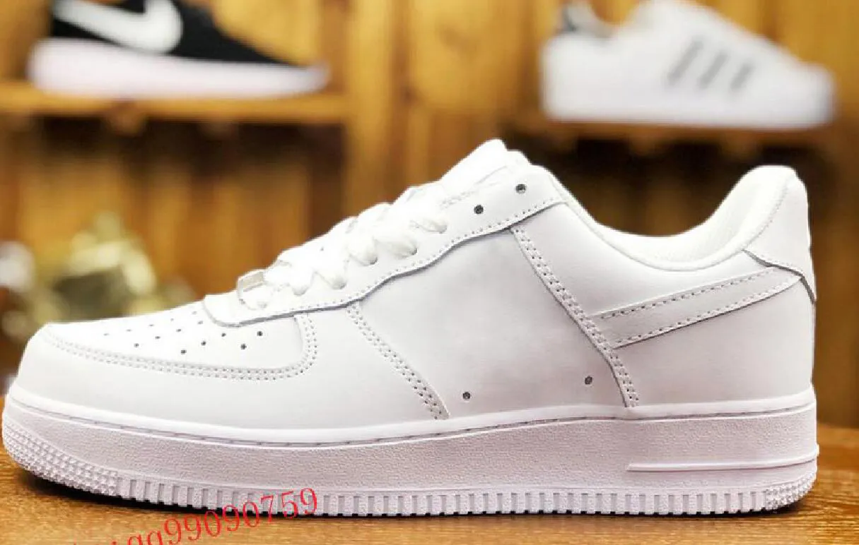 Men Casual Leather Shoes Low/High All White Shoes Men And Women Fashionable Casual Shoes