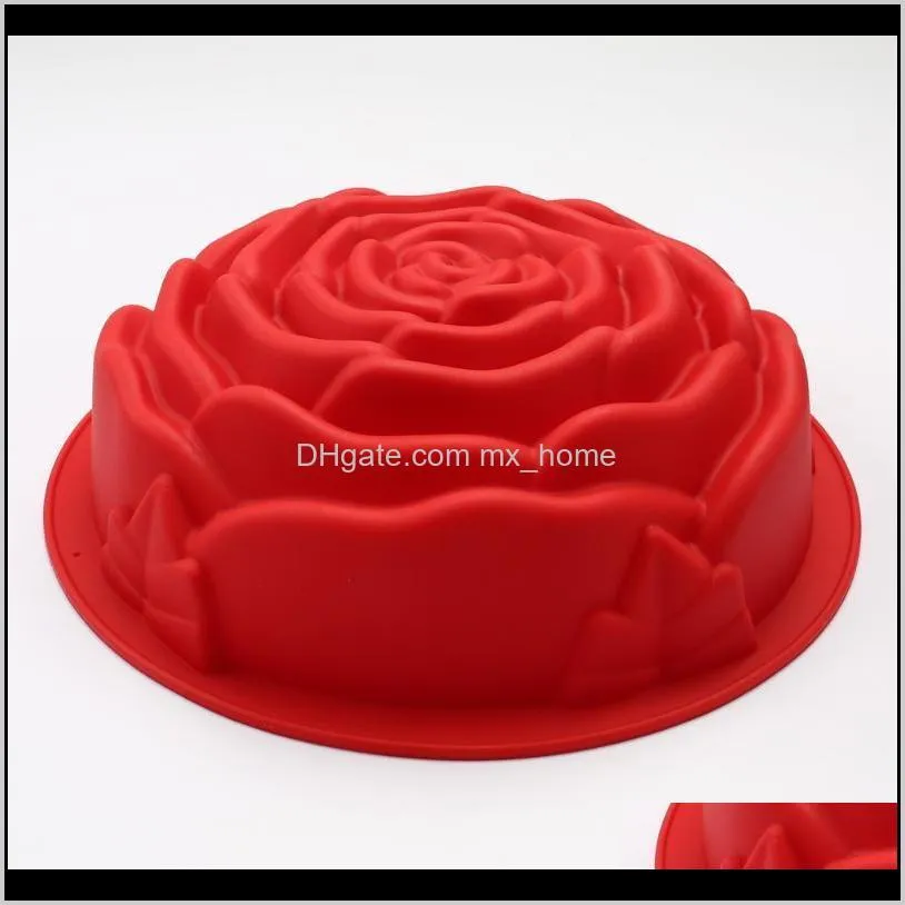 3d fondant rose flower shape cake molds baking dish bakeware cookie mould pastry cake decorating supplies party favors