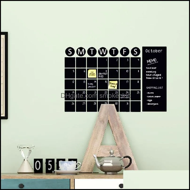 Removable This Month Blackboard PVC Wall Stickers Waterproof Home Room Office Decor Wallpaper