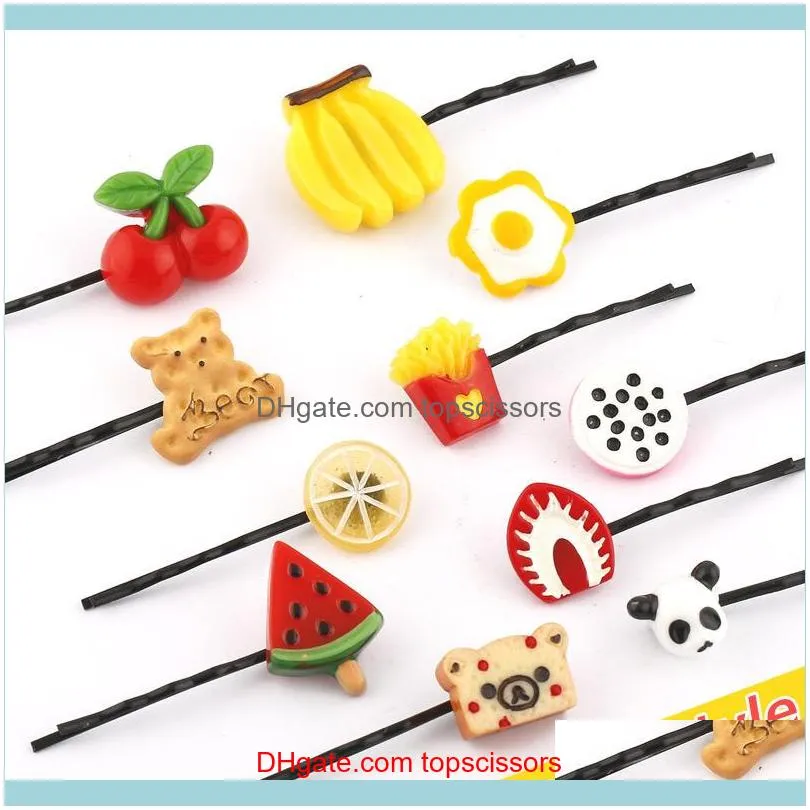 I supply lovely cherry hairpin clip`s creative edge simulation Liu Haijia steel clip fruit word folder