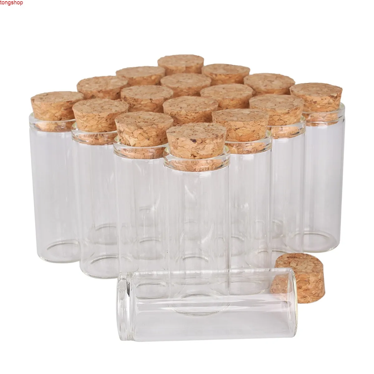 wyprzedaż 24 sztuk 14 ml 24 * 60 mm probówki z korka szklane słoiki szklane fiolki małe butelki do ślubu