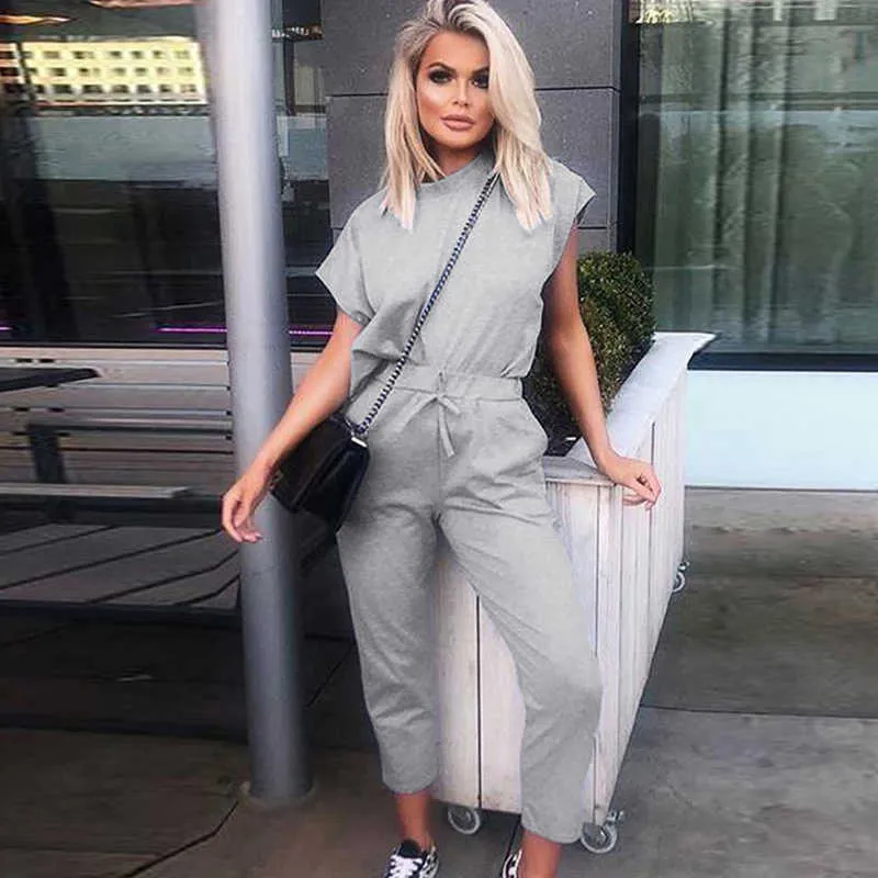 Lounge Wear Summer Pink Two Piece Outfits Pants Set Tracksuit