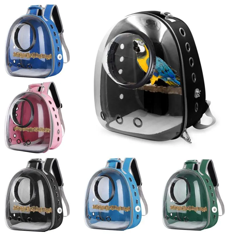 Pet Parrot Travel Rugzak Bird Carrier Bag Outdoor Transparante Ademend Cage Cages