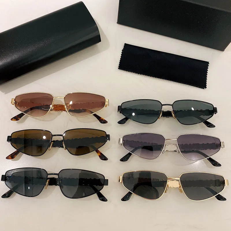 Luxury Designer Cat Eye Rimless Sunglasses Mens For Women