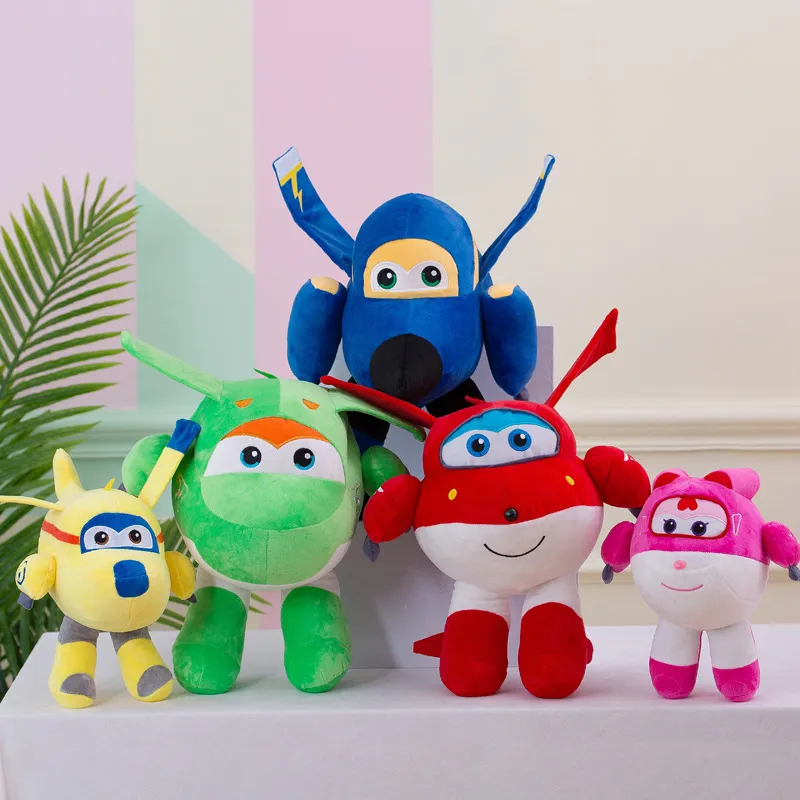 Super Wings plush toy Ledi Xiaoai Cool Feiduo full set of dolls children's student doll gift