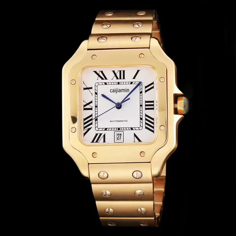 2022 dropshipping orologi da uomo cinturino in acciaio inossidabile pieno automatico orologio in oro rosa luminoso orologi da polso sportivi di alta qualità montre de luxe