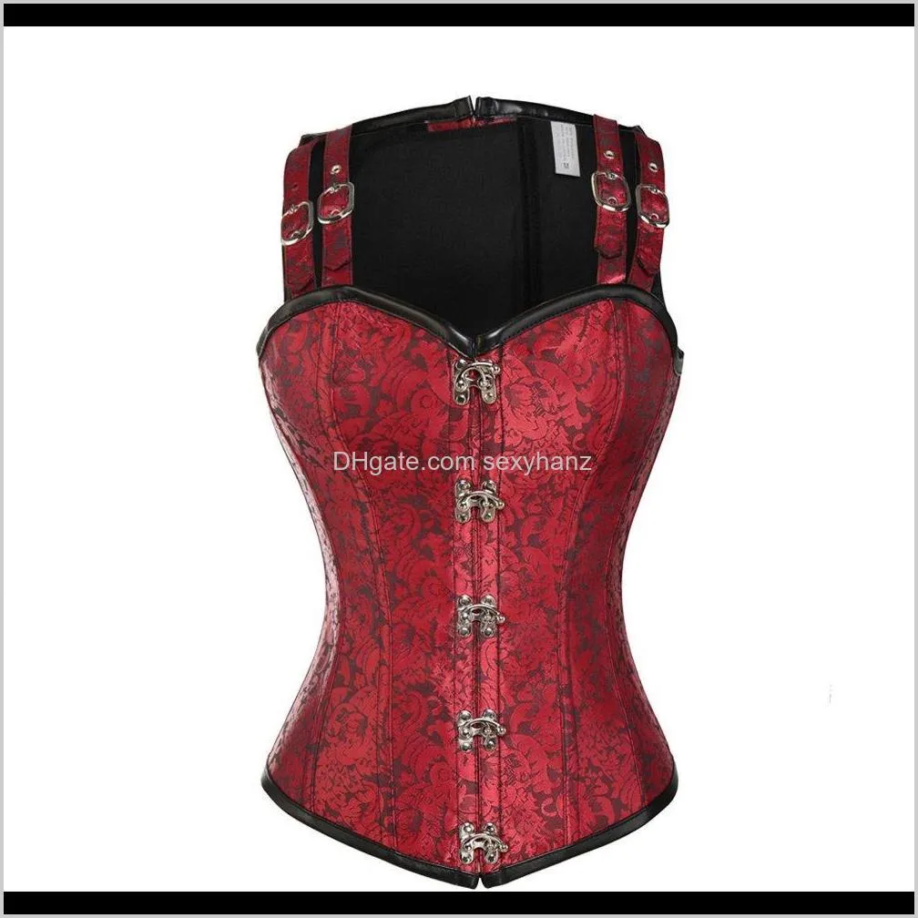 miss moly women sexy steampunk gothic corset slimming bustier overbust tops waist cincher plus size steel bone cosplay party hoai#