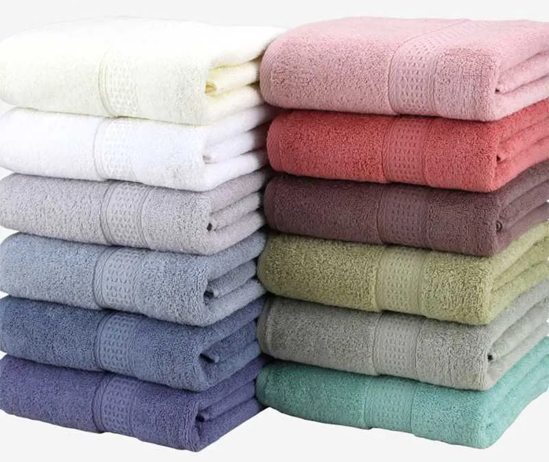 Japanese Pure Cotton Super Absorbent Large Towel Face/Bath Thick Soft Bathroom s Comfortable Beach s 17 Colors 210728