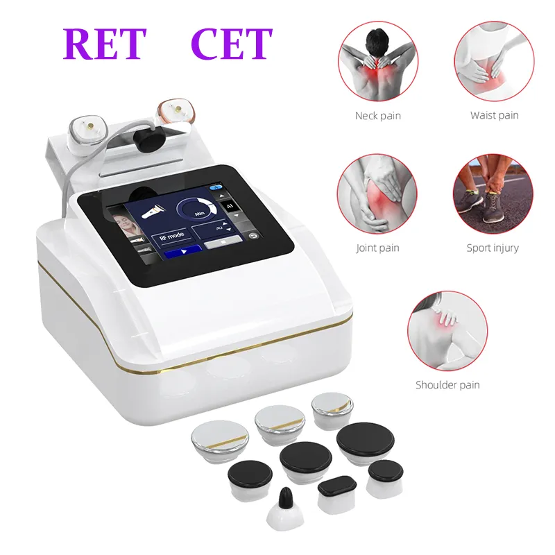 Portable Ret CET RF Dra åt huden bantning monopolär mikrovågsugare Diatermy Tecar Beauty Machine