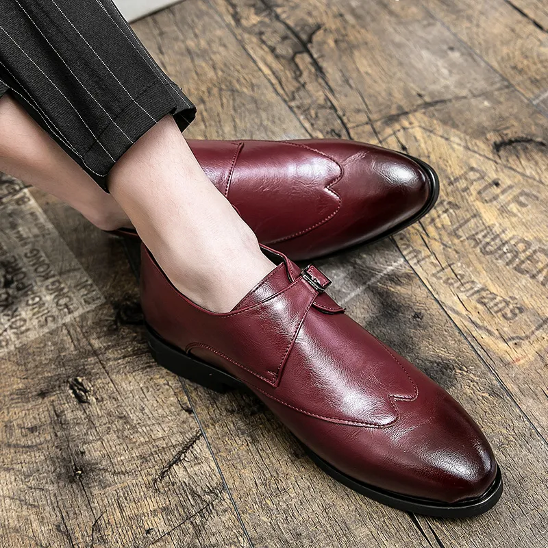 Fashion Shoes Men Slip On Loafers Leather Tassel Wedding Party