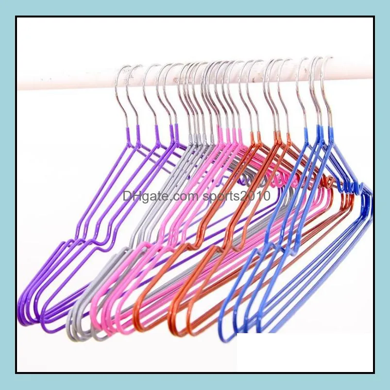 T new clothes hanger with groove, nano metal hanger, slip hanger, dry and wet clothes hanging, factory direct sales LX1476