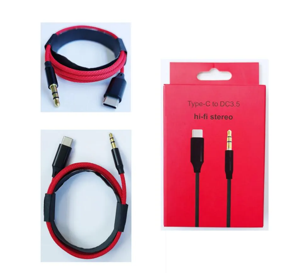 HIFI DAC Earphone Amplifier USB Type C to AUX Speaker Cable Adapter HD Digital Decoder Car Audio Input Cord