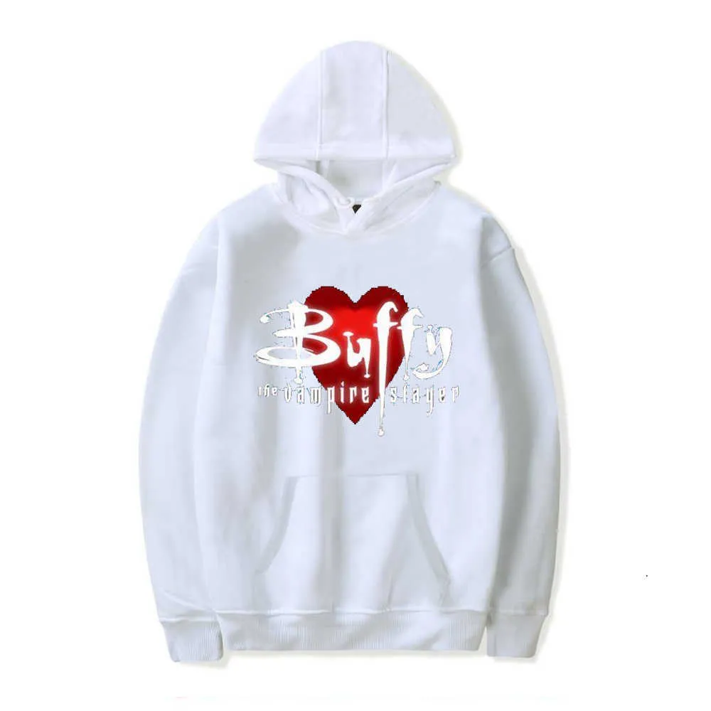 Buffy The Vampire Slayer Coeur Jalonné Coloré Sweat à Capuche - Vêtement Officiel Fan Series