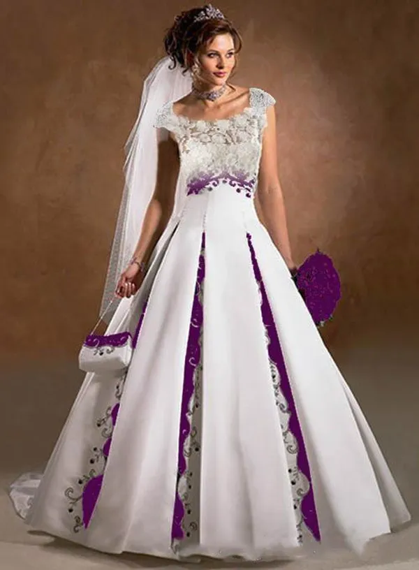 Girls Cadbury Purple & White Rose Satin Tulle Dress | Flower Girl | Wedding  - childrensspecialoccasionwear.co.uk