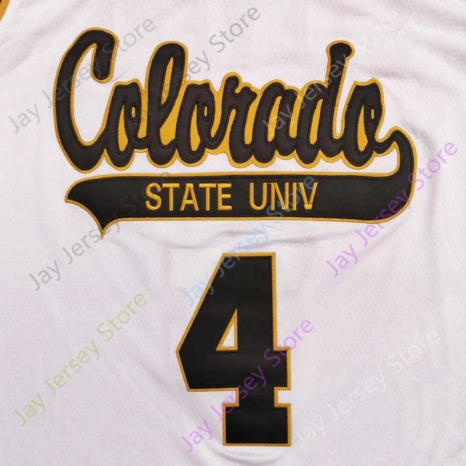 Custom Colorado State Basketball Jersey NCAA College Isaiah Stevens Nico Carvacho David Roddy Adam Thistlewood Kendle James Moore Rivera Dischon Thomas