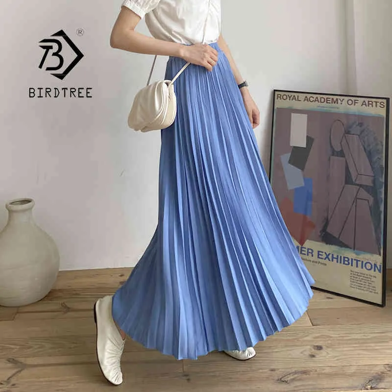 Elegant Chiffon Maxi Skirt High Waisted Pleated Style, Perfect