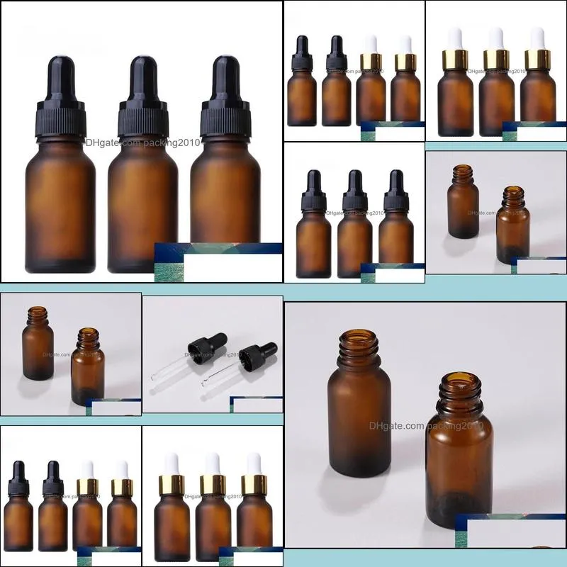 Wholesale 936pcs/lot 15ml Cosmetic Amber  oil glass bottle vials 15 ml Bottle pipette e liquid glass bottle