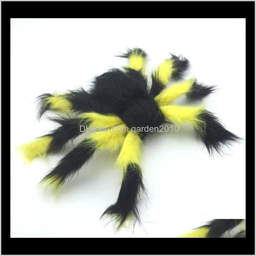 halloween decoration plush spider large size colored spiders plush halloween props spider funny toy for party bar ktv