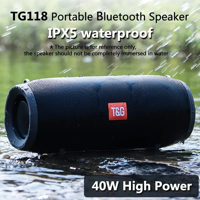 Bluetooth Speaker High Power Portable Sound Bar för dator Musik Playe Center Boom Box Column FM Högtalare