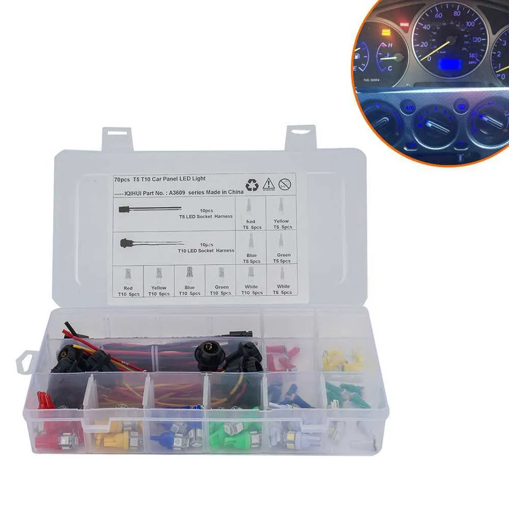Bulb Panel Rst T10 W5W/194 Car LED Instrument Panel Cluster Dashboard Indicator Light ...