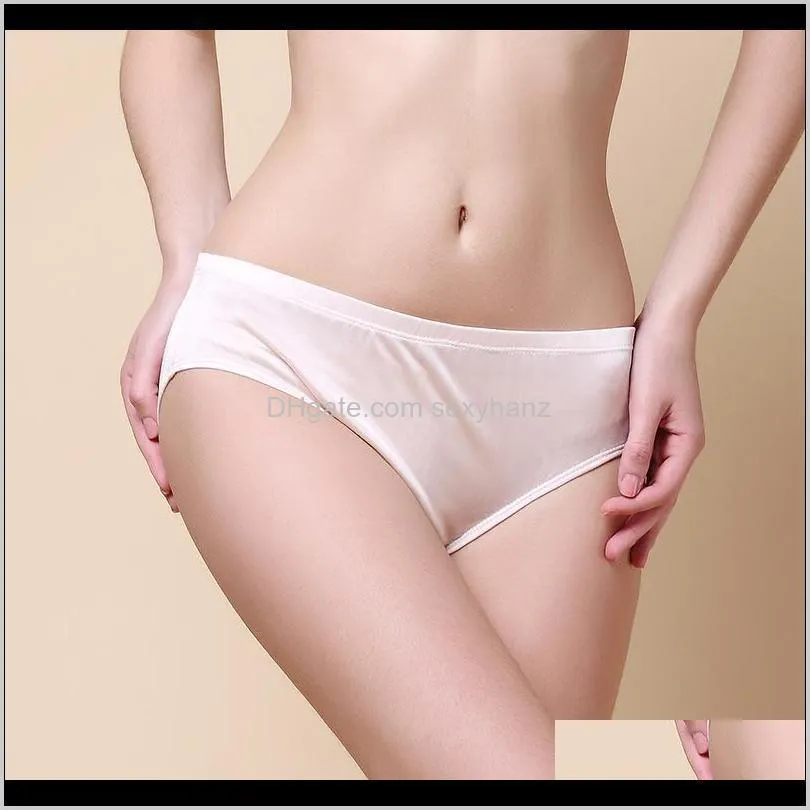 birdsky, 3pcs women silk briefs panties knitted underwear, mulberry silk and viscose , low waist, 9 solid colors. hc-07