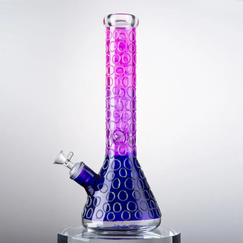 Gerade Perc Handcraft Style Wasserpfeifen Bongs Wasserpfeife mit diffusem Downstem Glasschüssel Öl Dab Rig Shisha 18,8 mm Innengelenk Heady Glass LXMD20108