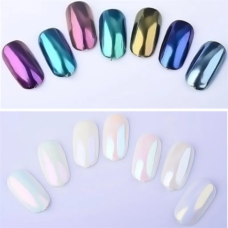 Sparkling Neon Mirror Shimmer Nail Art With Pearl Powder, Iridescent  Effect, Pigment Dust, UV Gel Polish, And Decoration From Yoochoice, $0.52