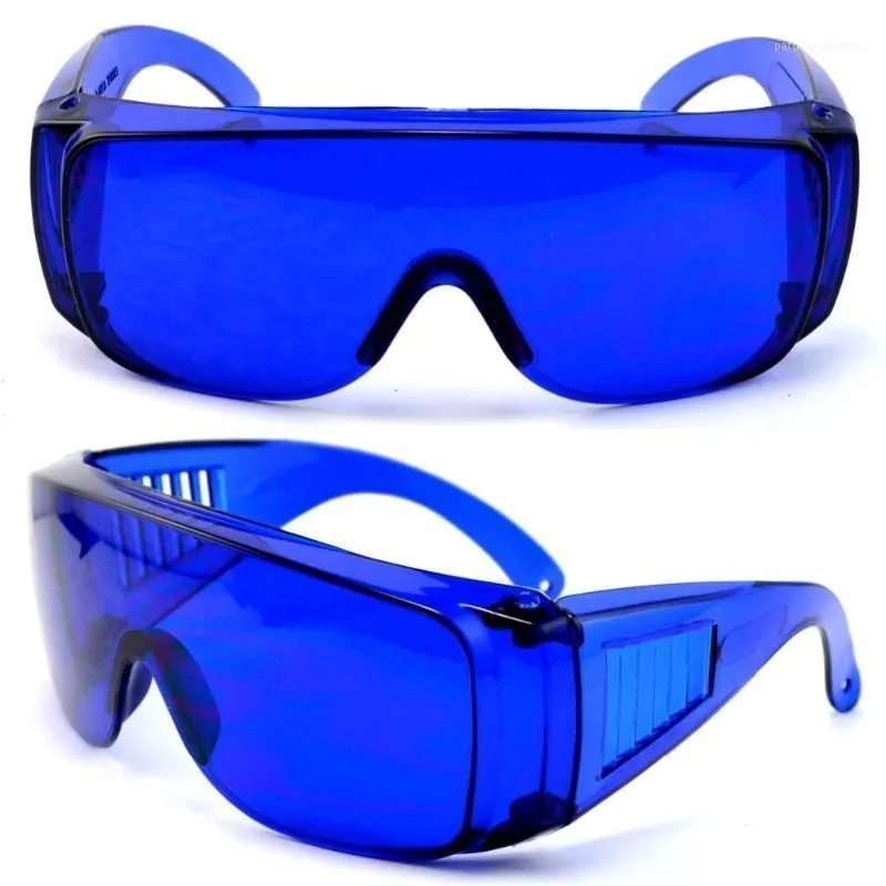Sunglasses Golf Ball Finder Lunettes Lentilles Bleues Cadre Matte Cadre Zipper Cadeau