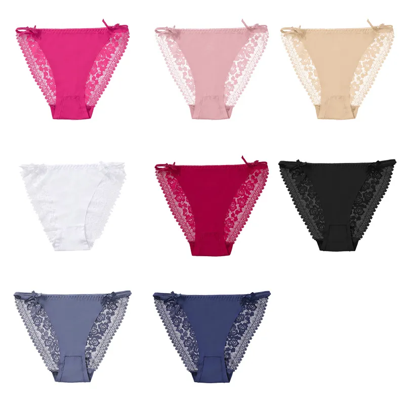 Sexy Briefs Women Panties Lace Stripe Underwear Home Private Girls  Underpants Triangle Girlfriend Lover Clothes Woman Valentine Day Gifts