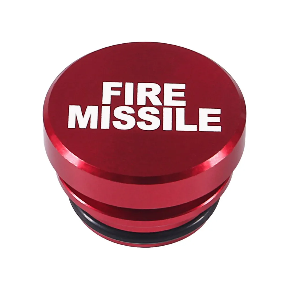 Partihandel Universal Eject Fire Missile Knapp Bil Cigarettändare Plug Cover 12V Strömkälla Passar de flesta bilfordon