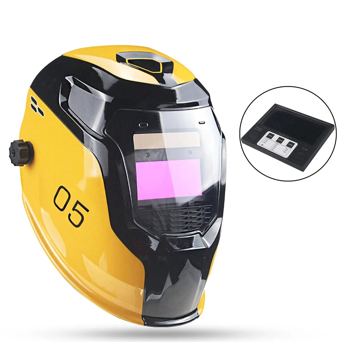 DIN4/9-13 Solar Power Automactic Darkening Welding Helmet Variable Light Cap