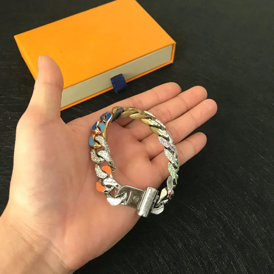 Bracciale a vite in acciaio inossidabile da uomo cacciavite con diamanti gioielli da donna bracciali da uomo bracciale con scatola originale cop8a