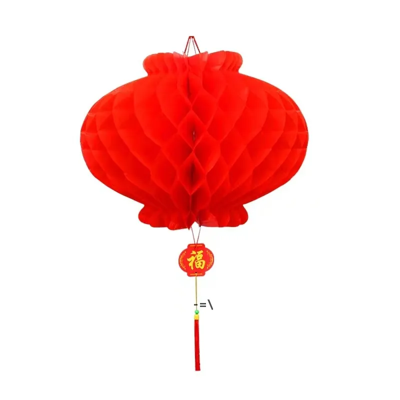 26 CM 10inch Chinese Traditional Festive Red Paper Lanterns For Birthday Party Wedding Decoration LJD11171