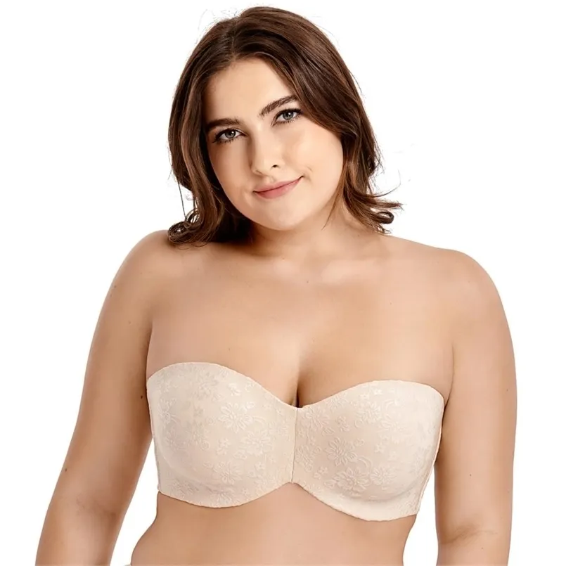 تغطية نسائية كاملة الأزهار الجاكار غير مبطن Underwire minimizer متعددة الأضار حمالة حمالة صدر 211110