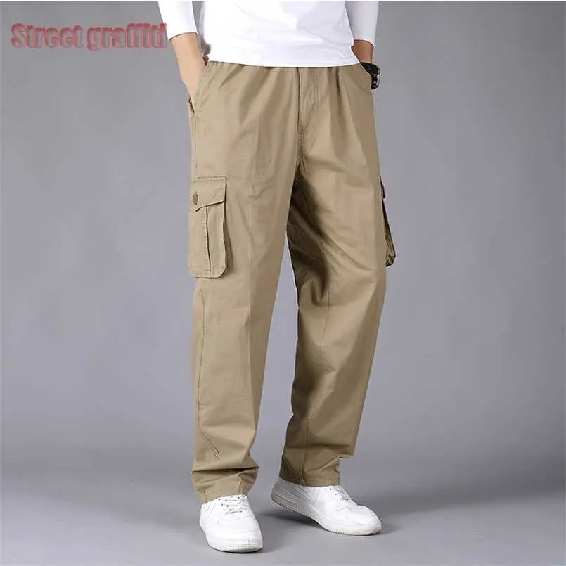 男性のための貨物ズボンのズボン男性のためのブランドの紳士服スポーツパンツ男性のミリタリースタイルのズボン男性のズボン211112