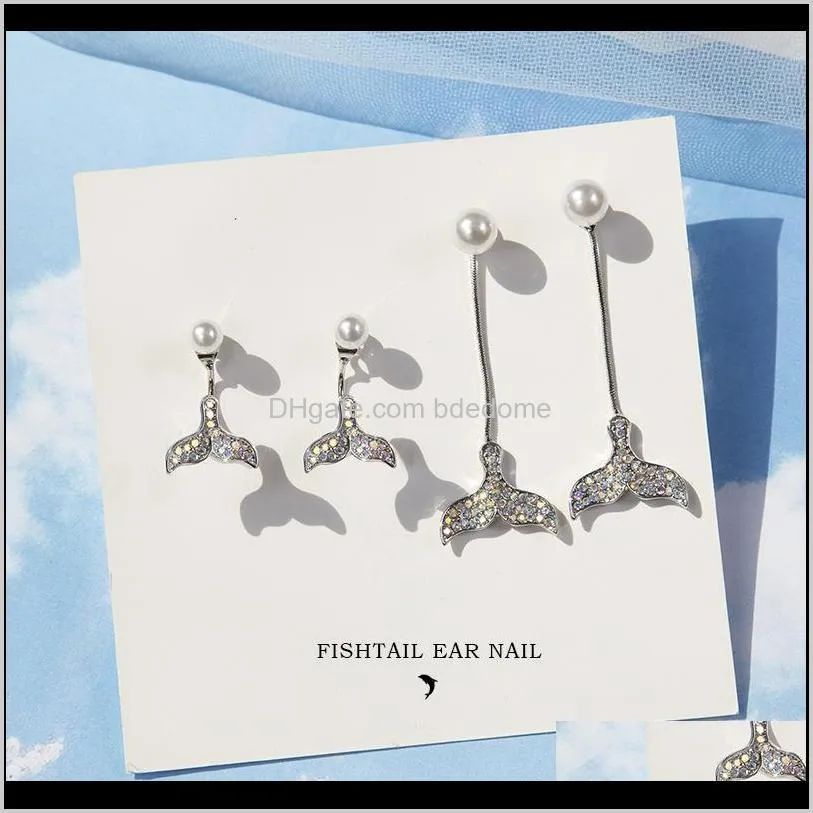 925 silver needle earrings rhinestone circle crystal european and american long earrings tassel earrings 29 styles accessories jewelry
